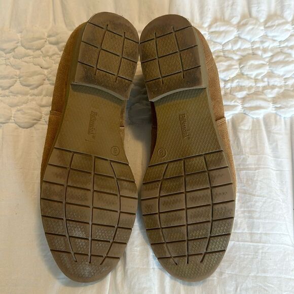 Bjorndal Gianna camel leather booties elastic interior side Sz 8 Bjorn dal - Picture 4 of 11